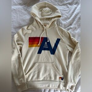 Aviator Nation Hoodie: Vintage White